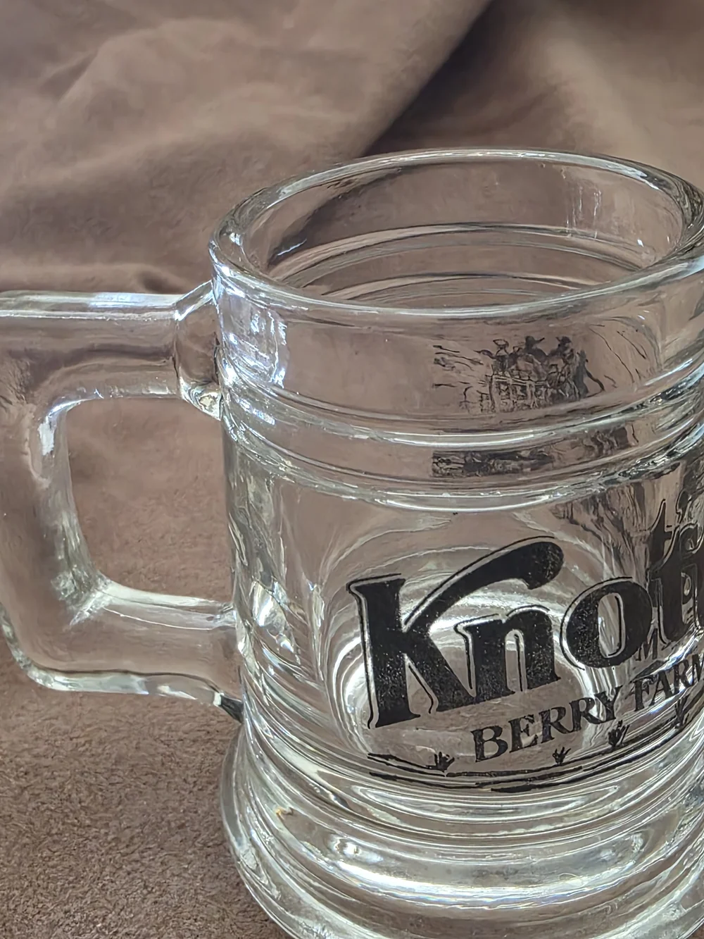 Knott's Berry Farm Glass Beer Stein Shot Glass